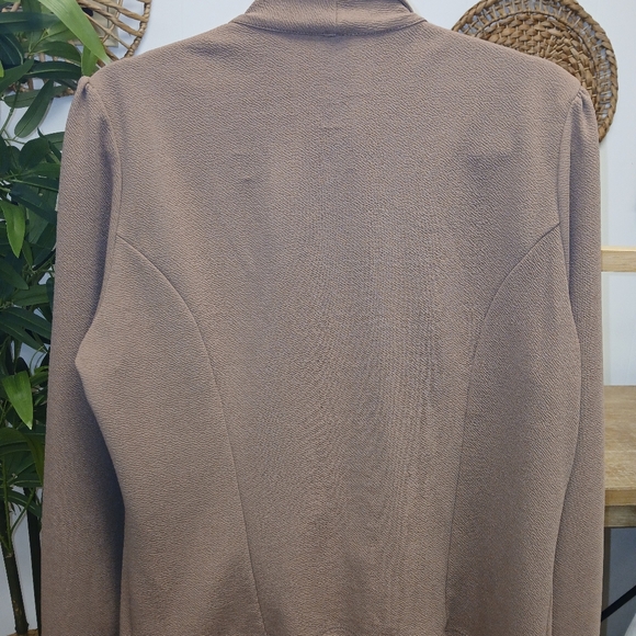 Plus Size Blazer in Taupe - Picture 2 of 2